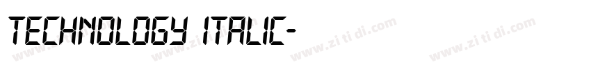 Technology Italic字体转换